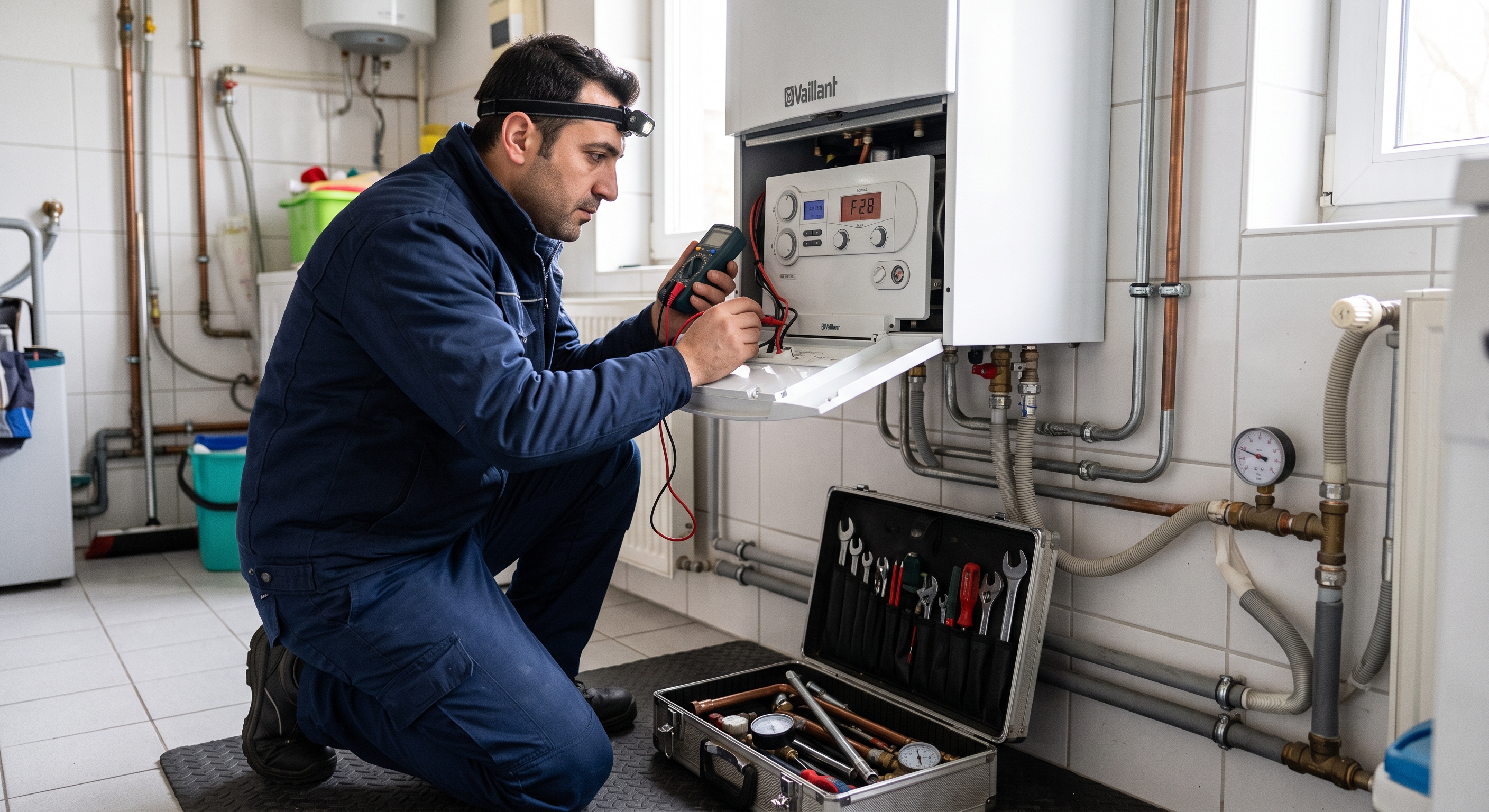 Teknik ekipmanla bakım çalışması
